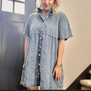 Boutique dress! Over size denim size XL NWT